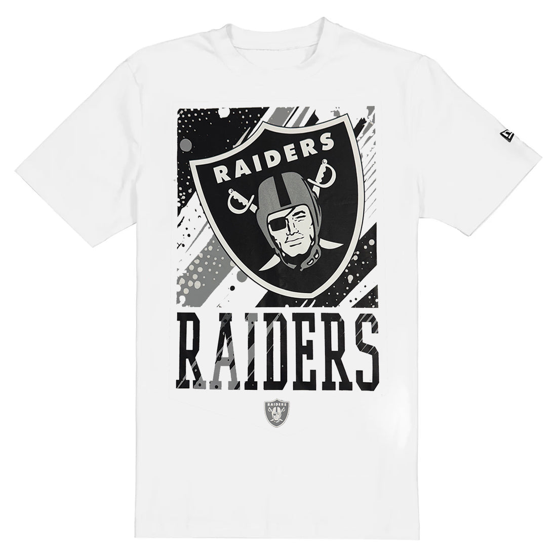 LAS VEGAS RAIDERS MEN'S NEW ERA LIFESTYLE T-SHIRT - WHITE