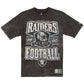 LAS VEGAS RAIDERS MEN'S NEW ERA THROWBACK ACID WASH T-SHIRT - BLACK