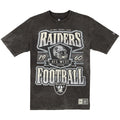 LAS VEGAS RAIDERS MEN'S NEW ERA THROWBACK ACID WASH T-SHIRT - BLACK