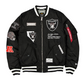 LAS VEGAS RAIDERS MEN'S NEWERA X ALPHA INDUSTRIES MA-1 BOMBER JACKET - BLACK
