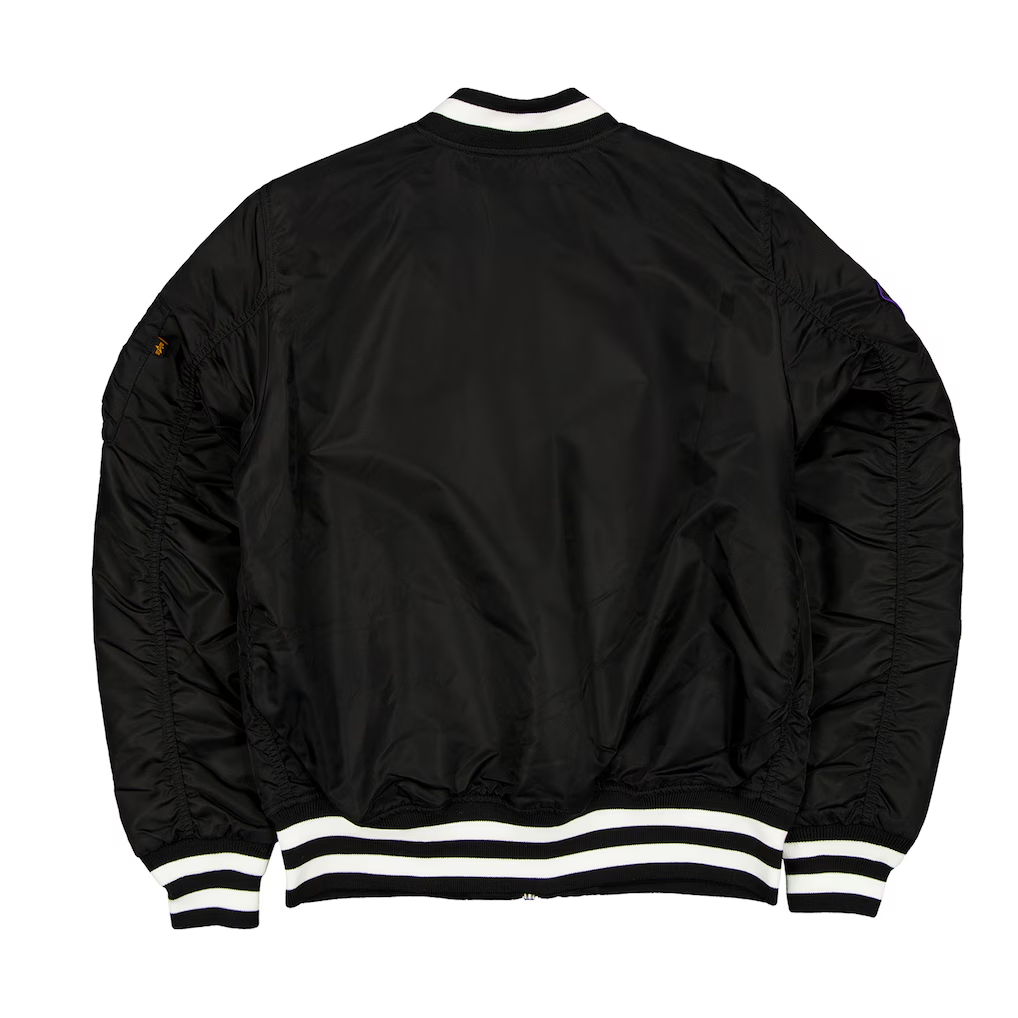 LAS VEGAS RAIDERS MEN'S NEWERA X ALPHA INDUSTRIES MA-1 BOMBER JACKET - BLACK