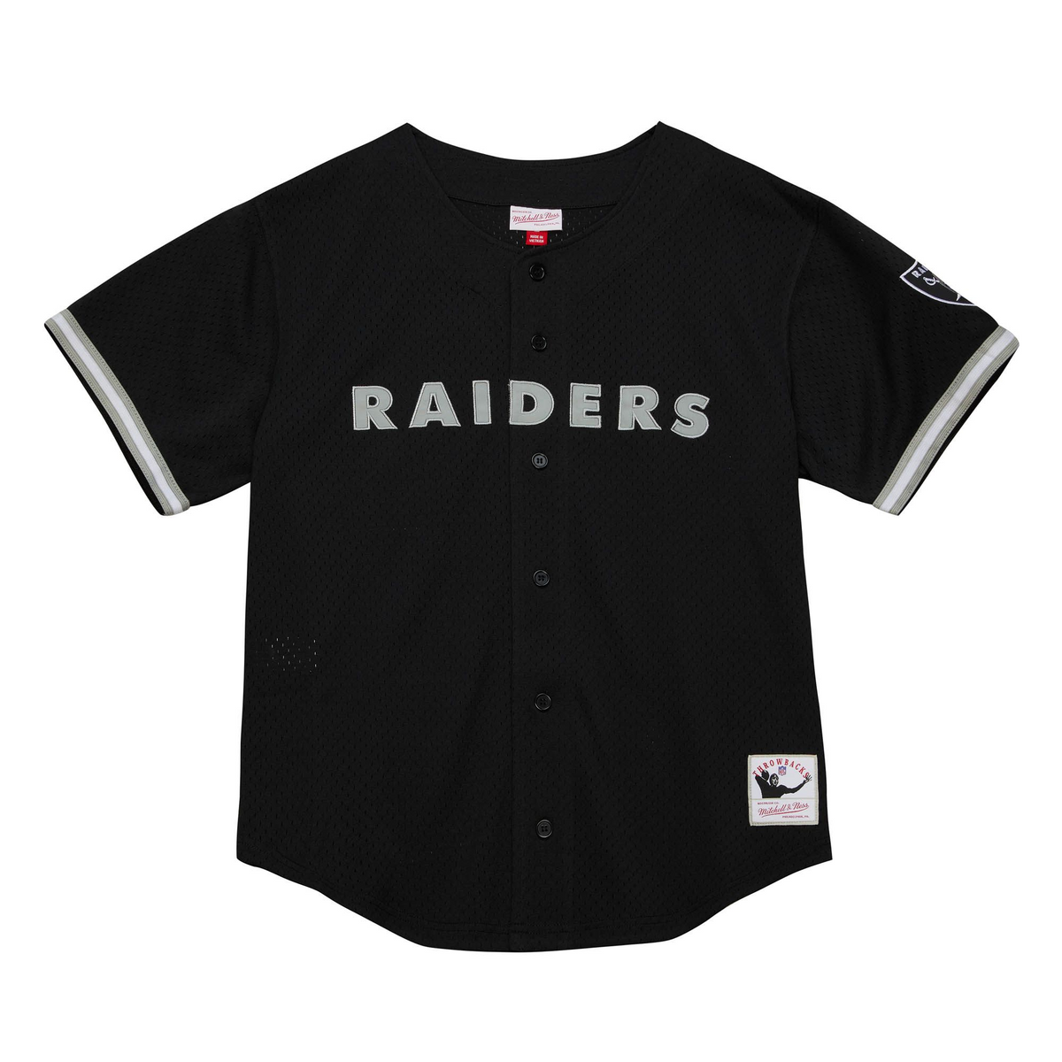 LAS VEGAS RAIDERS MEN'S ON THE CLOCK MESH JERSEY – JR'S SPORTS