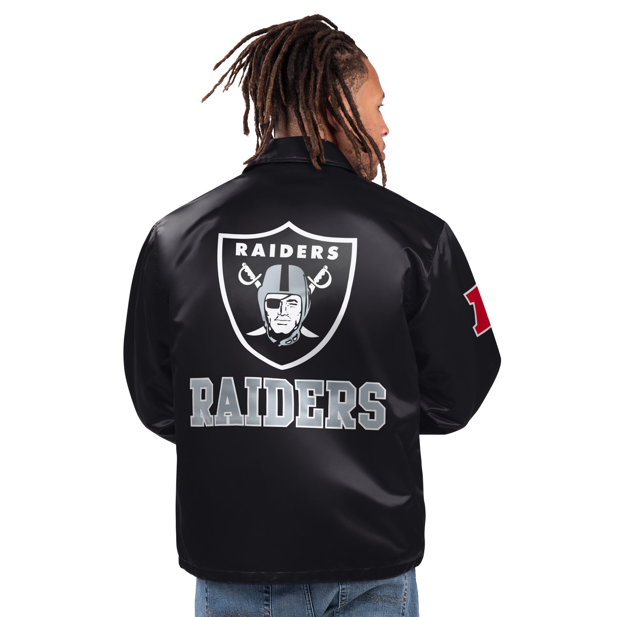 LAS VEGAS RAIDERS MEN S OPTION ROUTE COACHES JACKET JR S SPORTS