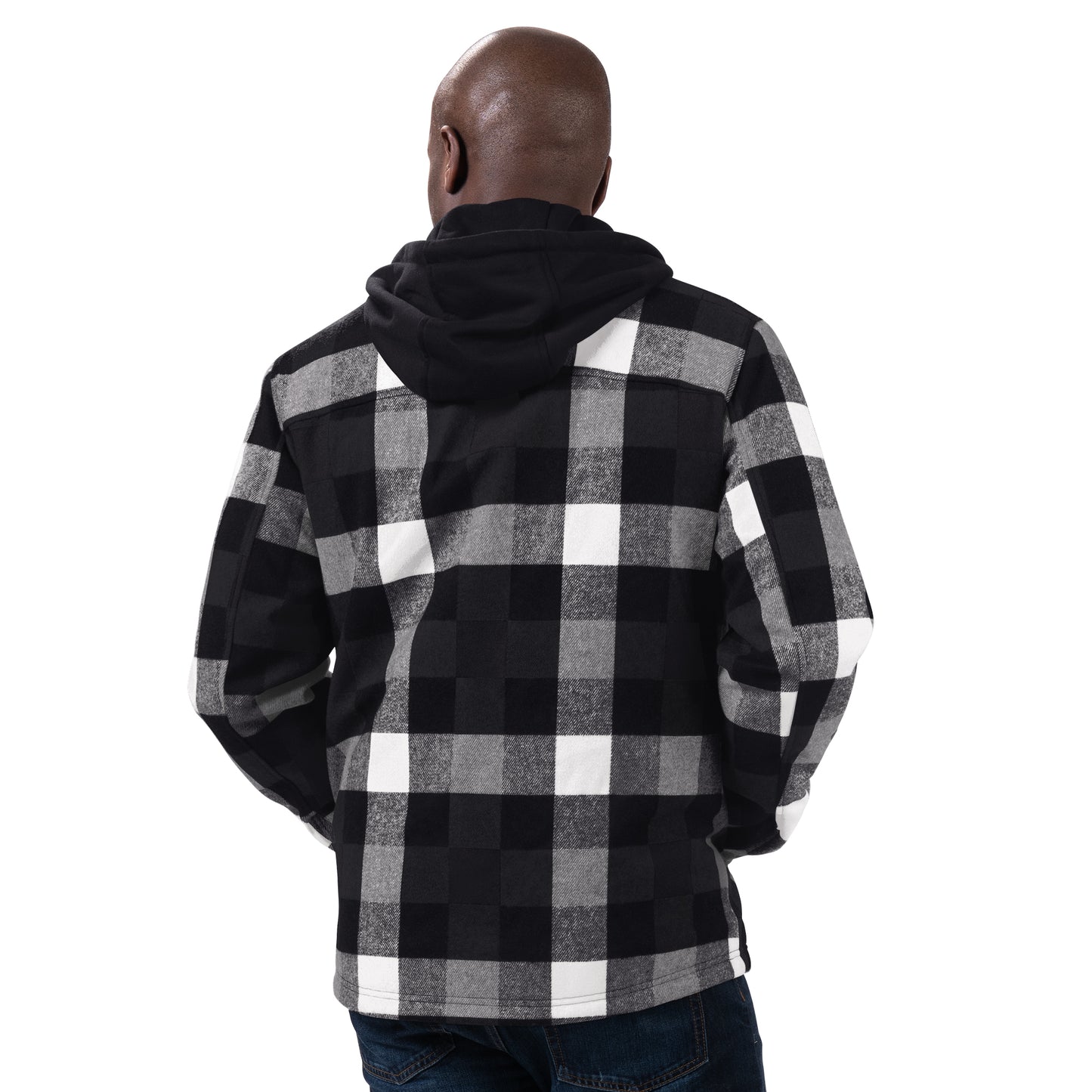 LAS VEGAS RAIDERS MEN'S PLAID FULL-ZIP HOODIE JACKET