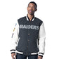 LAS VEGAS RAIDERS MEN'S PUMP FAKE LETTERMAN JACKET