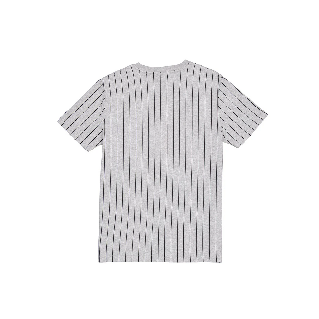 LAS VEGAS RAIDERS MEN'S THROWBACK PINSTRIPE T-SHIRT - GRAY