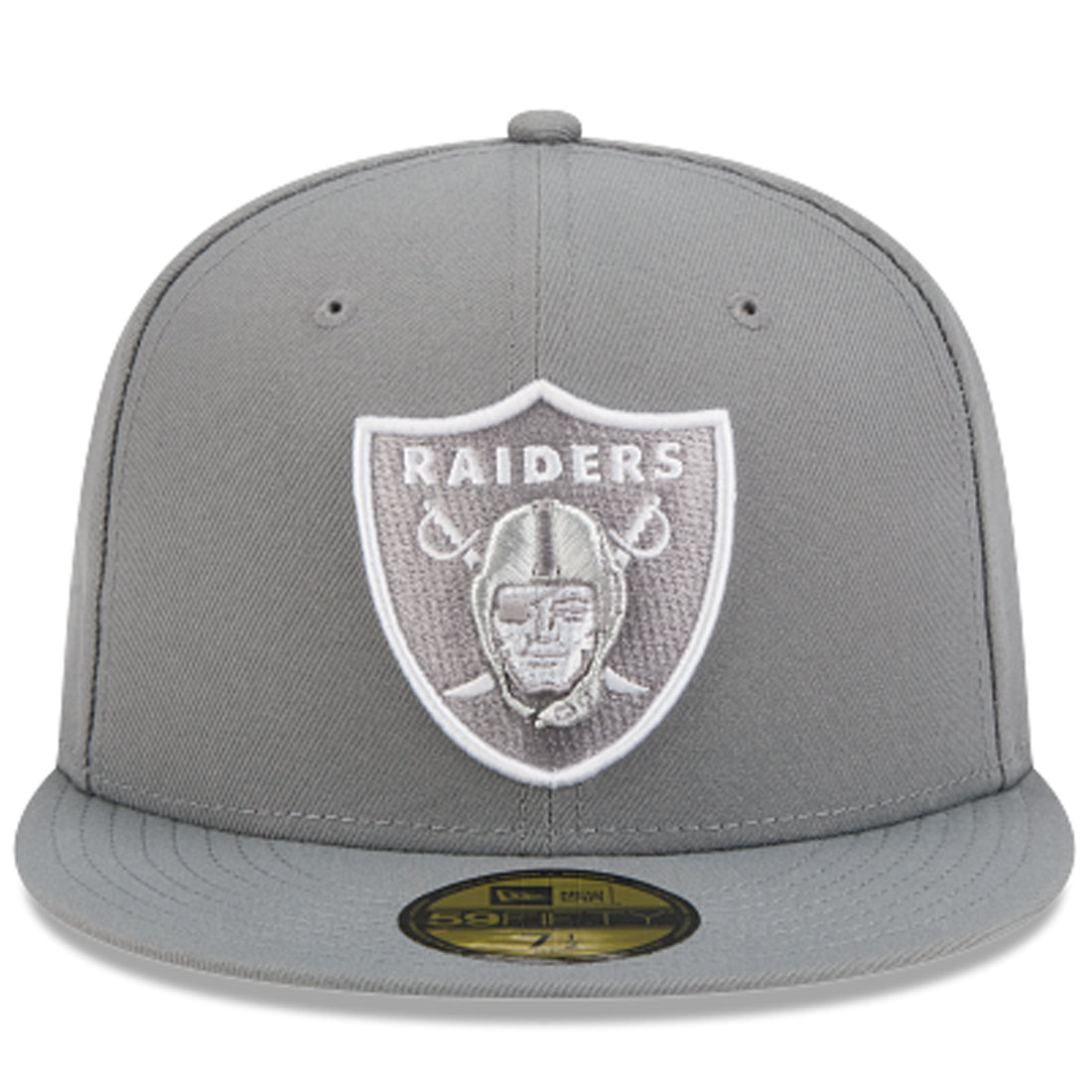 LAS VEGAS RAIDERS NEW ERA COLOR BASIC 59FIFTY FITTED HAT - STORM GRAY