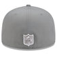 LAS VEGAS RAIDERS NEW ERA COLOR BASIC 59FIFTY FITTED HAT - STORM GRAY