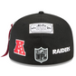 LAS VEGAS RAIDERS NEW ERA X ALPHA INDUSTRIES 59FIFTY FITTED HAT - BLACK