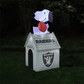 LAS VEGAS RAIDERS NFL INFLATABLE PEANUTS 5' SNOOPY DOG HOUSE