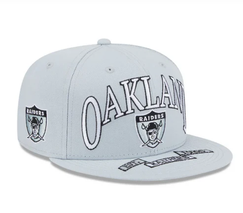 LAS VEGAS RAIDERS OVERSIZED 59FIFTY FITTED HAT - BLACK