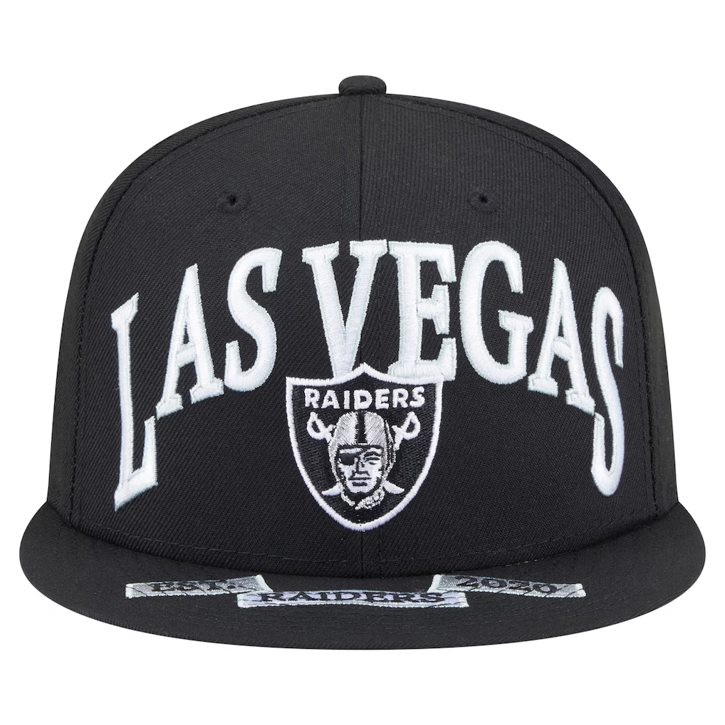 LAS VEGAS RAIDERS OVERSIZED 59FIFTY FITTED HAT - BLACK