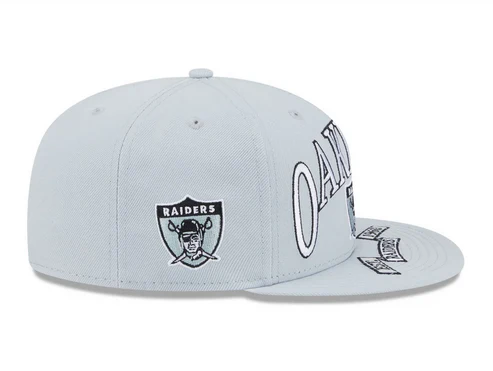 LAS VEGAS RAIDERS OVERSIZED 59FIFTY FITTED HAT - BLACK