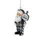 LAS VEGAS RAIDERS SANTA OVERALLS ORNAMENT