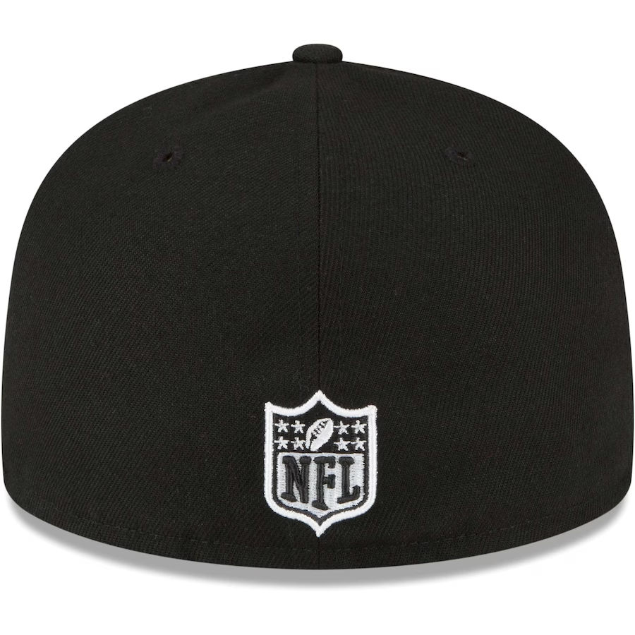 LAS VEGAS RAIDERS SUPER BOWL PATCH XVIII 59FIFTY FITTED - BLACK/WHITE