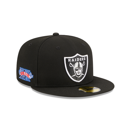 LAS VEGAS RAIDERS SUPER BOWL PATCH XVIII 59FIFTY FITTED