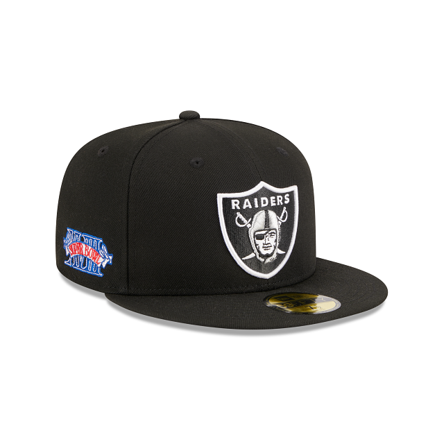 LAS VEGAS RAIDERS SUPER BOWL PARCHE XVIII 59FIFTY AJUSTADO