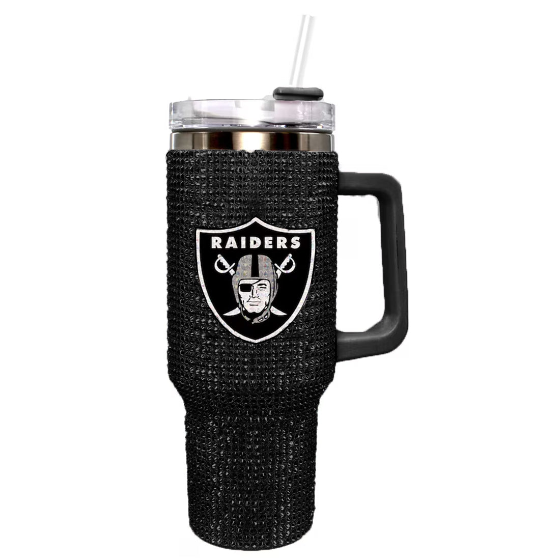 LAS VEGAS RAIDERS THE MEMORY COMPANY 40 OZ BLING COLOSSAL TUMBLER - BLACK