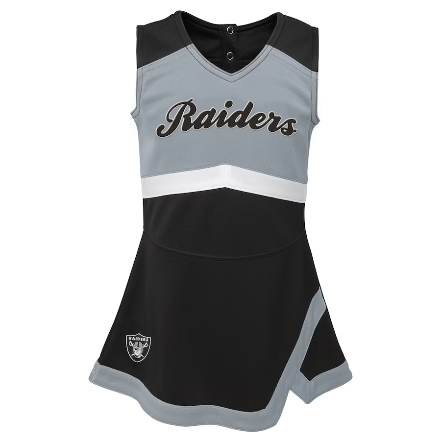 LAS VEGAS RAIDERS TODDLER CHEER CAPTAIN SET WITH BLOOMERS