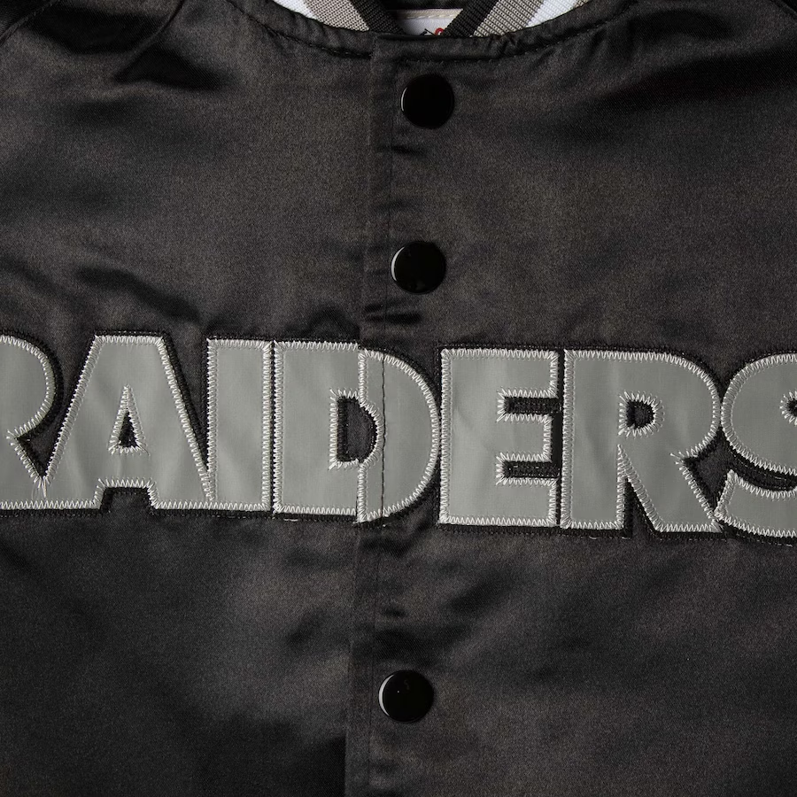 LAS VEGAS RAIDERS TODDLER LIGHTWEIGHT SATIN JACKET