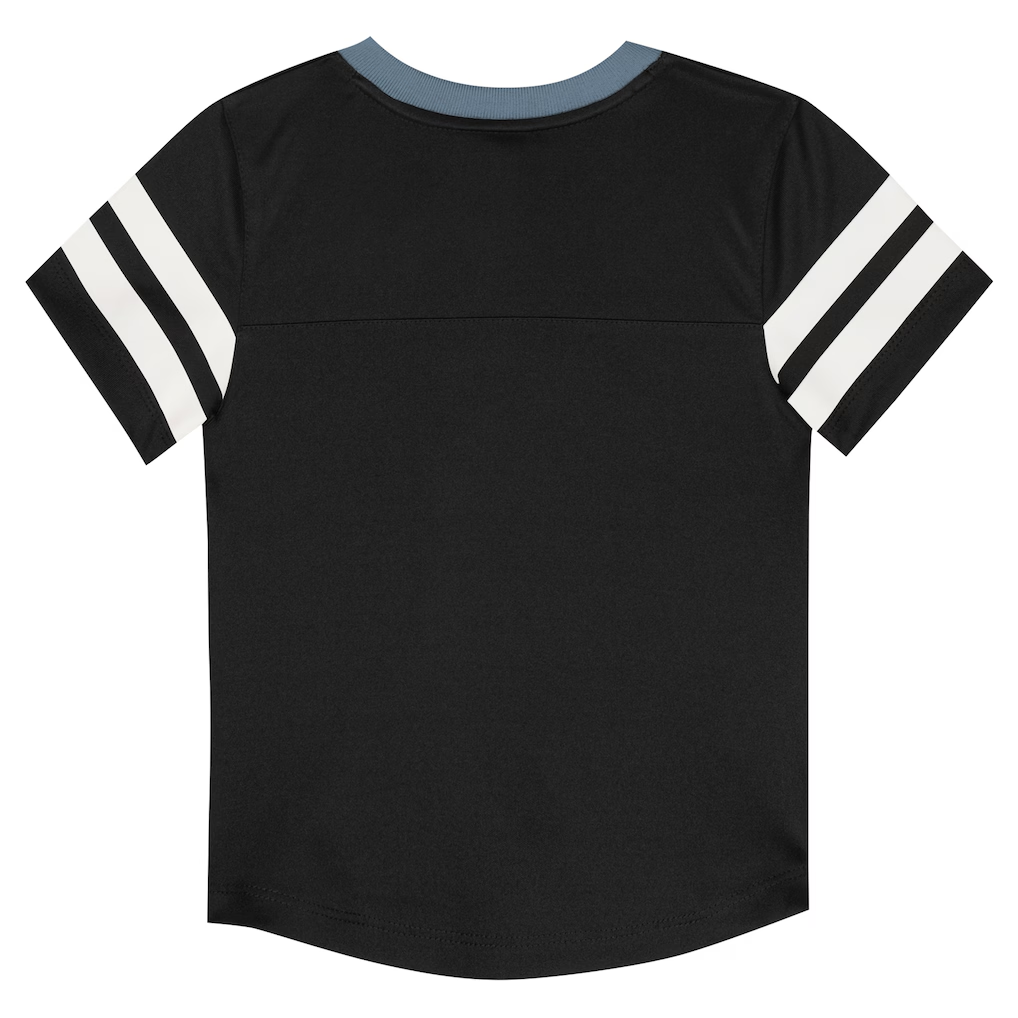 LAS VEGAS RAIDERS TODDLER OUTERSTUFF RED ZONE T-SHIRT & PANT SET - BLACK/GRAY
