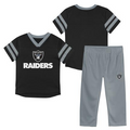 LAS VEGAS RAIDERS TODDLER OUTERSTUFF REDZONE SET - BLACK/GRAY