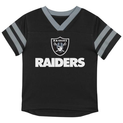 LAS VEGAS RAIDERS TODDLER OUTERSTUFF REDZONE SET - BLACK/GRAY