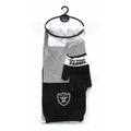 LAS VEGAS RAIDERS TRI-COLOR SCARF AND GLOVE SET