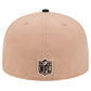 LAS VEGAS RAIDERS TWO-TONE EVERGREEN BASIC 59FIFTY FITTED HAT - CAMEL/BLACK