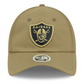 LAS VEGAS RAIDERS WOMEN'S 2025 NFL SALUTE TO SERVICE PONY TAIL ADJUSTABLE HAT - GREEN