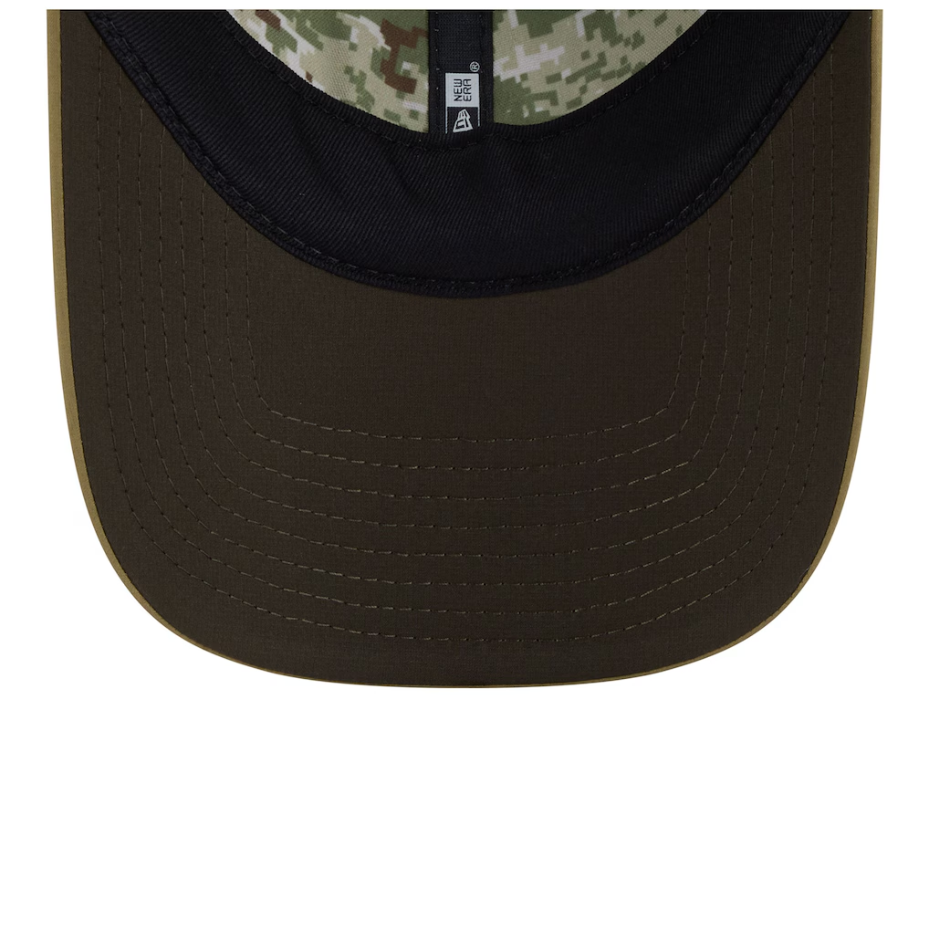 LAS VEGAS RAIDERS WOMEN'S 2025 NFL SALUTE TO SERVICE PONY TAIL ADJUSTABLE HAT - GREEN