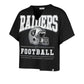 LAS VEGAS RAIDERS WOMEN'S '47 BRAND ELATION OVERSIZED NOTCH T-SHIRT - ROYAL BLUE