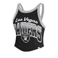 LAS VEGAS RAIDERS WOMEN'S '47 BRAND SHIMMER SHADOW TANK TOP - BLACK/GREY