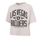 LAS VEGAS RAIDERS WOMEN'S '47 BRAND WINDTHROW RAVINE CROPPED T-SHIRT - MOJAVE