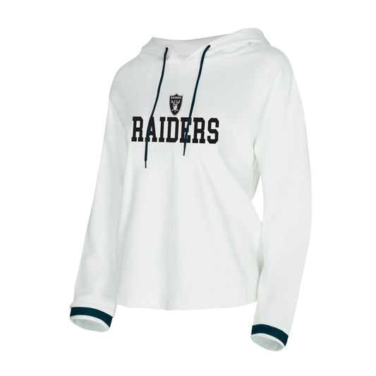 LAS VEGAS RAIDERS WOMEN'S BOROUGH PULLOVER HOODED SWEATER