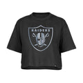 LAS VEGAS RAIDERS WOMEN'S BOX LOGO CROPPED T-SHIRT