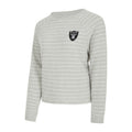 LAS VEGAS RAIDERS WOMEN'S CHENILLE STRIPED LONG SLEEVE T-SHIRT