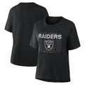 LAS VEGAS RAIDERS WOMEN'S DOWN BY CONTACT T-SHIRT - BLACK