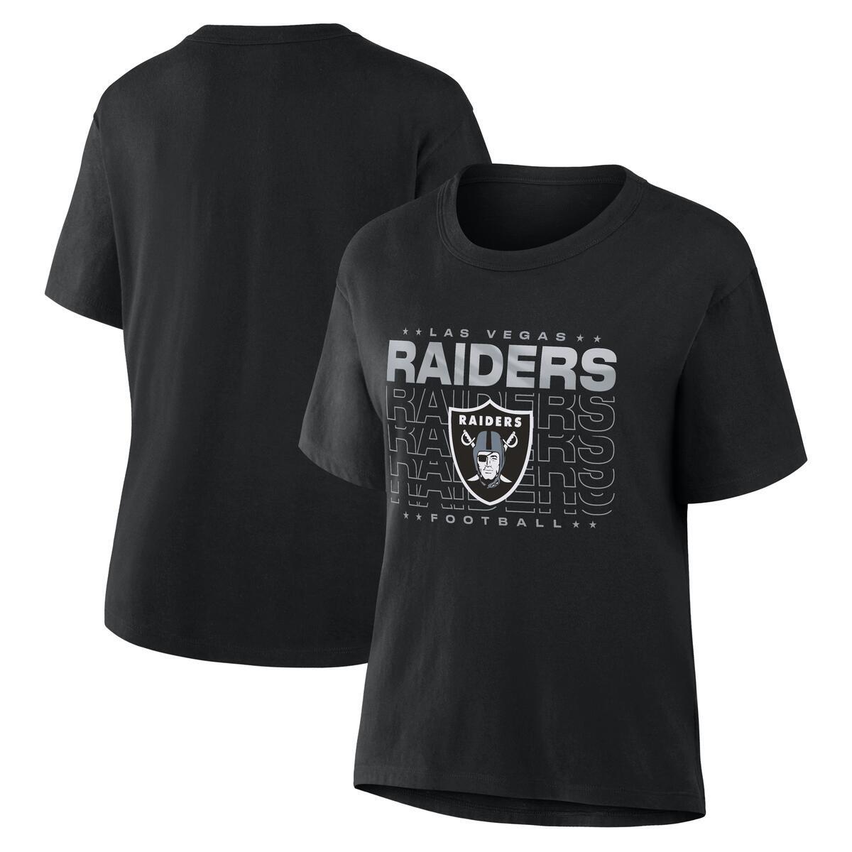 LAS VEGAS RAIDERS WOMEN'S DOWN BY CONTACT T-SHIRT - BLACK