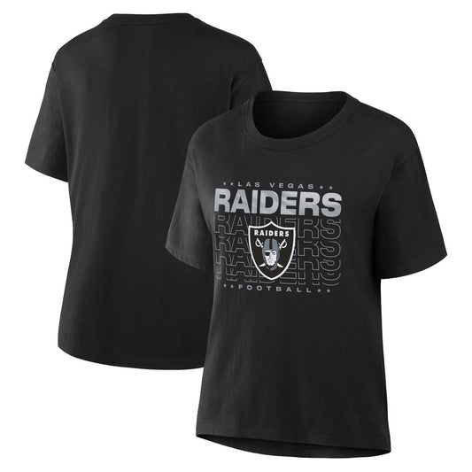 LAS VEGAS RAIDERS WOMEN'S DOWN BY CONTACT T-SHIRT - BLACK