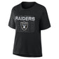 LAS VEGAS RAIDERS WOMEN'S DOWN BY CONTACT T-SHIRT - BLACK