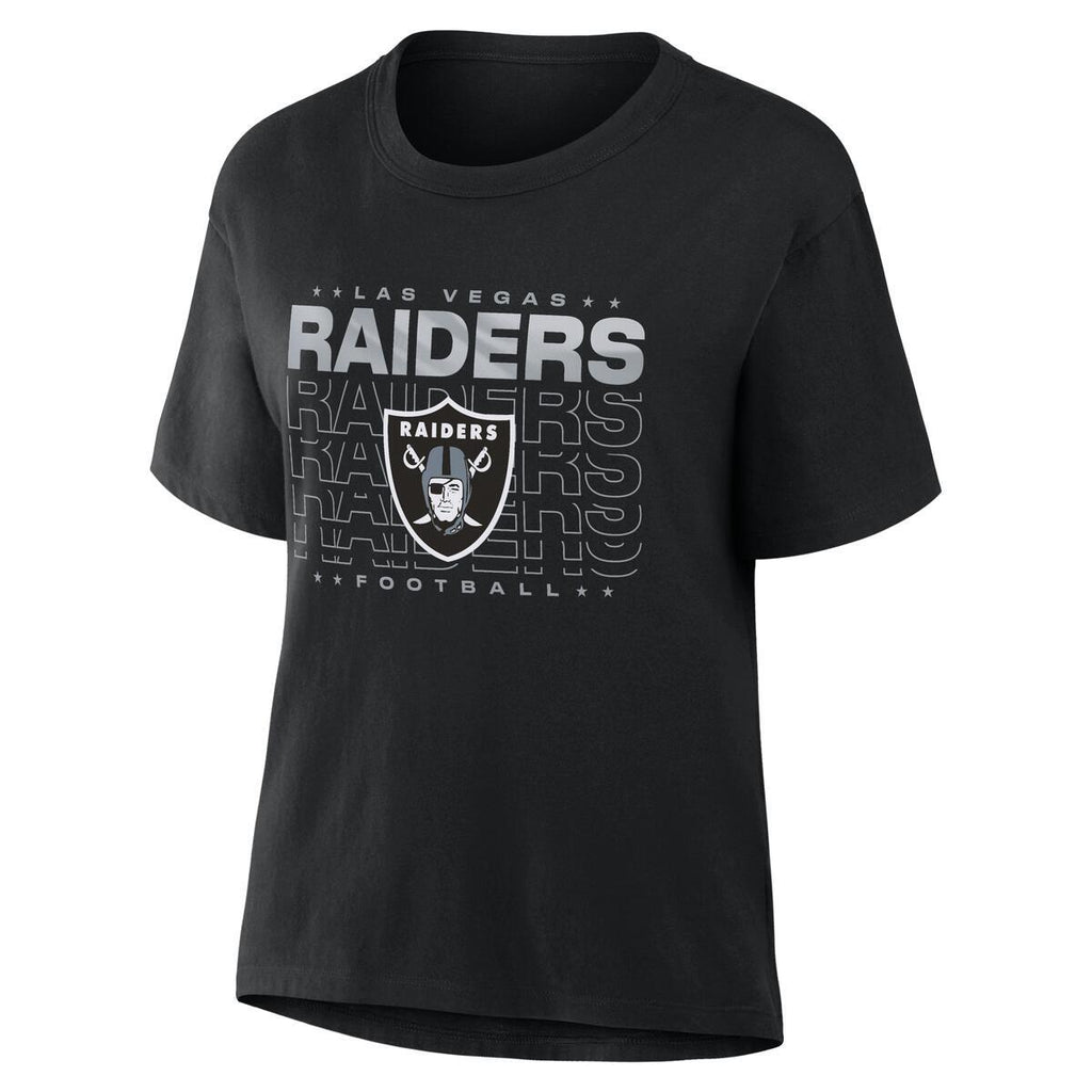 LAS VEGAS RAIDERS WOMEN'S DOWN BY CONTACT T-SHIRT - BLACK