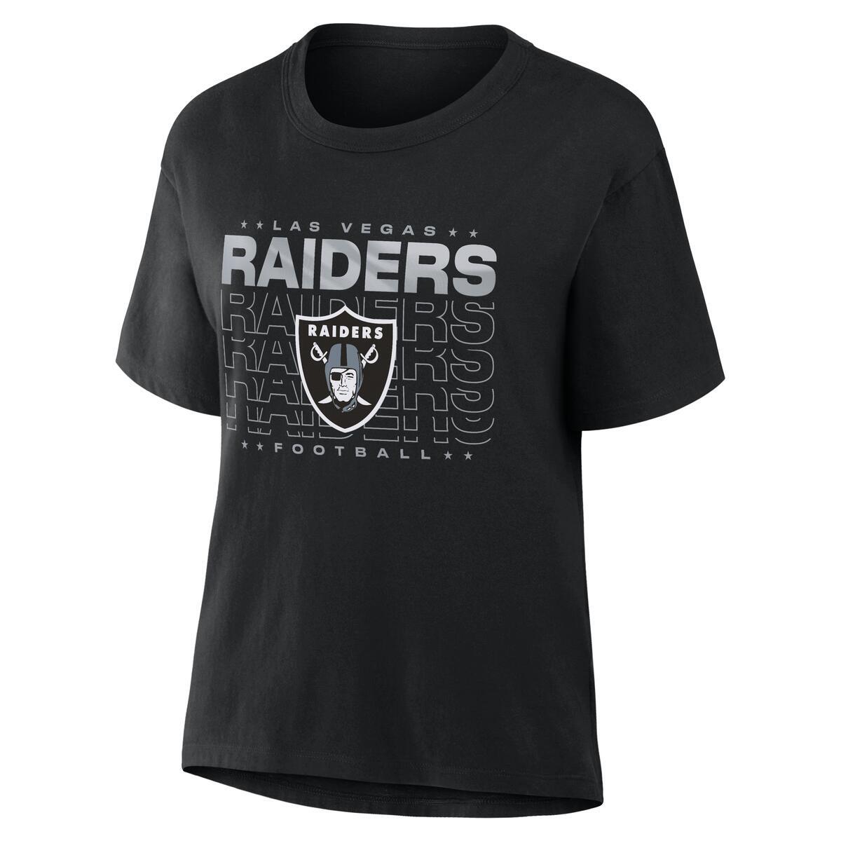 LAS VEGAS RAIDERS WOMEN'S DOWN BY CONTACT T-SHIRT - BLACK