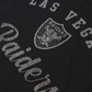 LAS VEGAS RAIDERS WOMEN'S FOCO RHINESTONE LOGO OVERSIZED T-SHIRT - BLACK