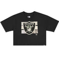 LAS VEGAS RAIDERS WOMEN'S FOIL CROP T-SHIRT
