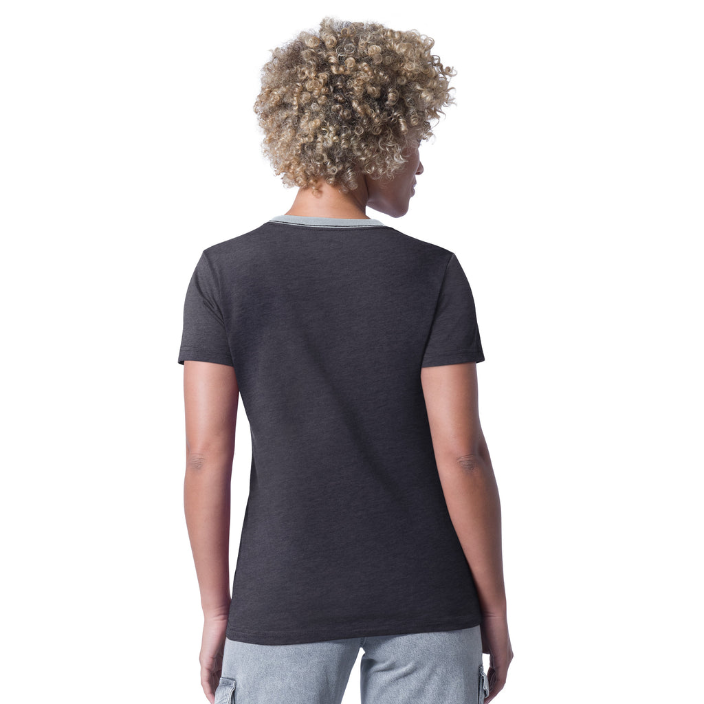 LAS VEGAS RAIDERS WOMEN'S G-III 4HER BY CARL BANKS MAIN PLAY T-SHIRT - BLACK