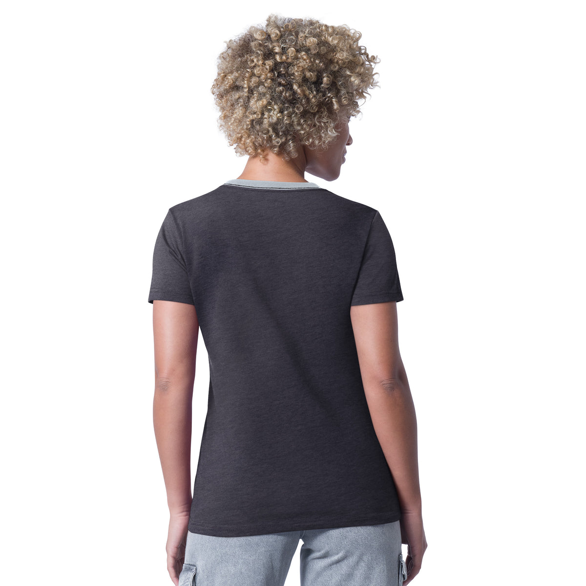 LAS VEGAS RAIDERS WOMEN'S G-III 4HER BY CARL BANKS MAIN PLAY T-SHIRT - BLACK
