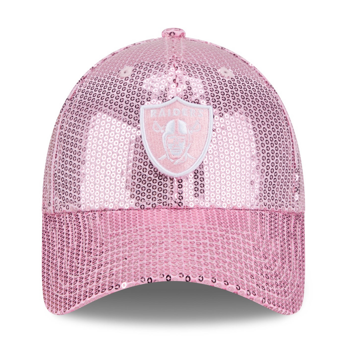 LAS VEGAS RAIDERS WOMEN'S SEQUIN 9FORTY ADJUSTABLE HAT - PINK