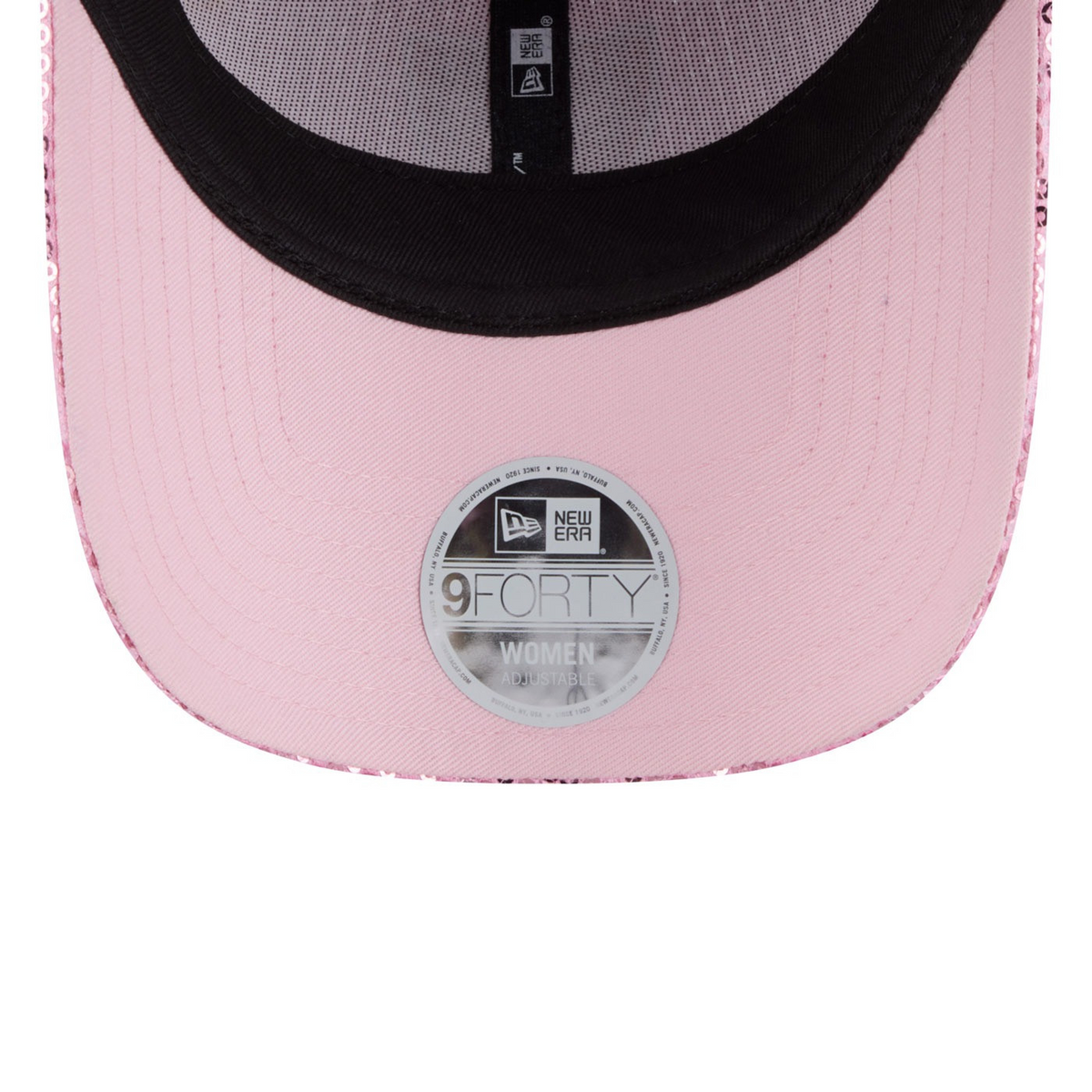 LAS VEGAS RAIDERS WOMEN'S SEQUIN 9FORTY ADJUSTABLE HAT - PINK
