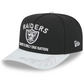 LAS VEGAS RAIDERS YOUTH 2025 NFL DRAFT 9FIFTY A-FRAME SNAPBACK HAT - BLACK/GRAY